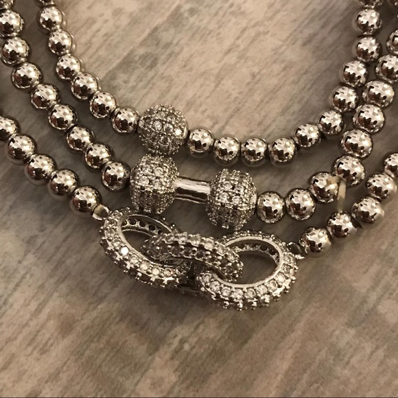 3PC Stainless Steel Stretchable Bracelet - Picture 4 of 8